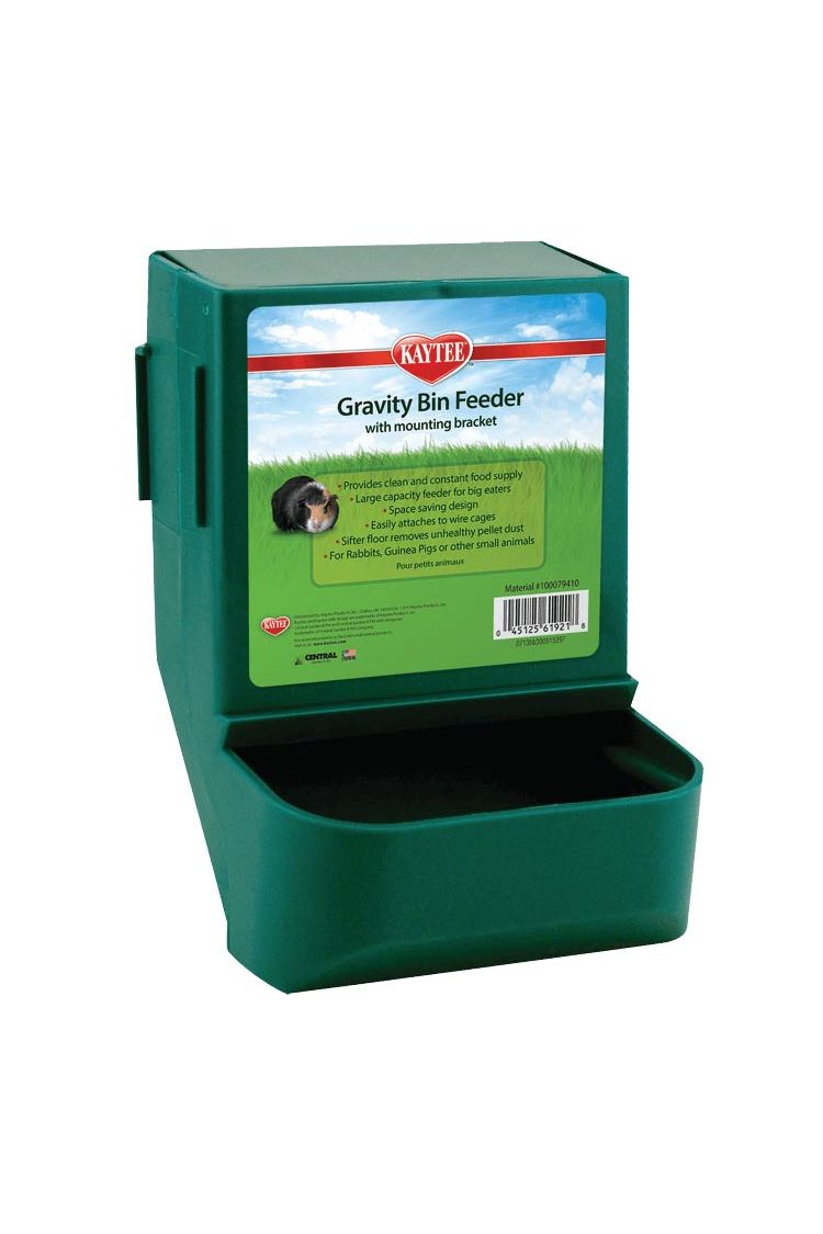 Kaytee Gravity Bin Feeder with Hanging Bracket