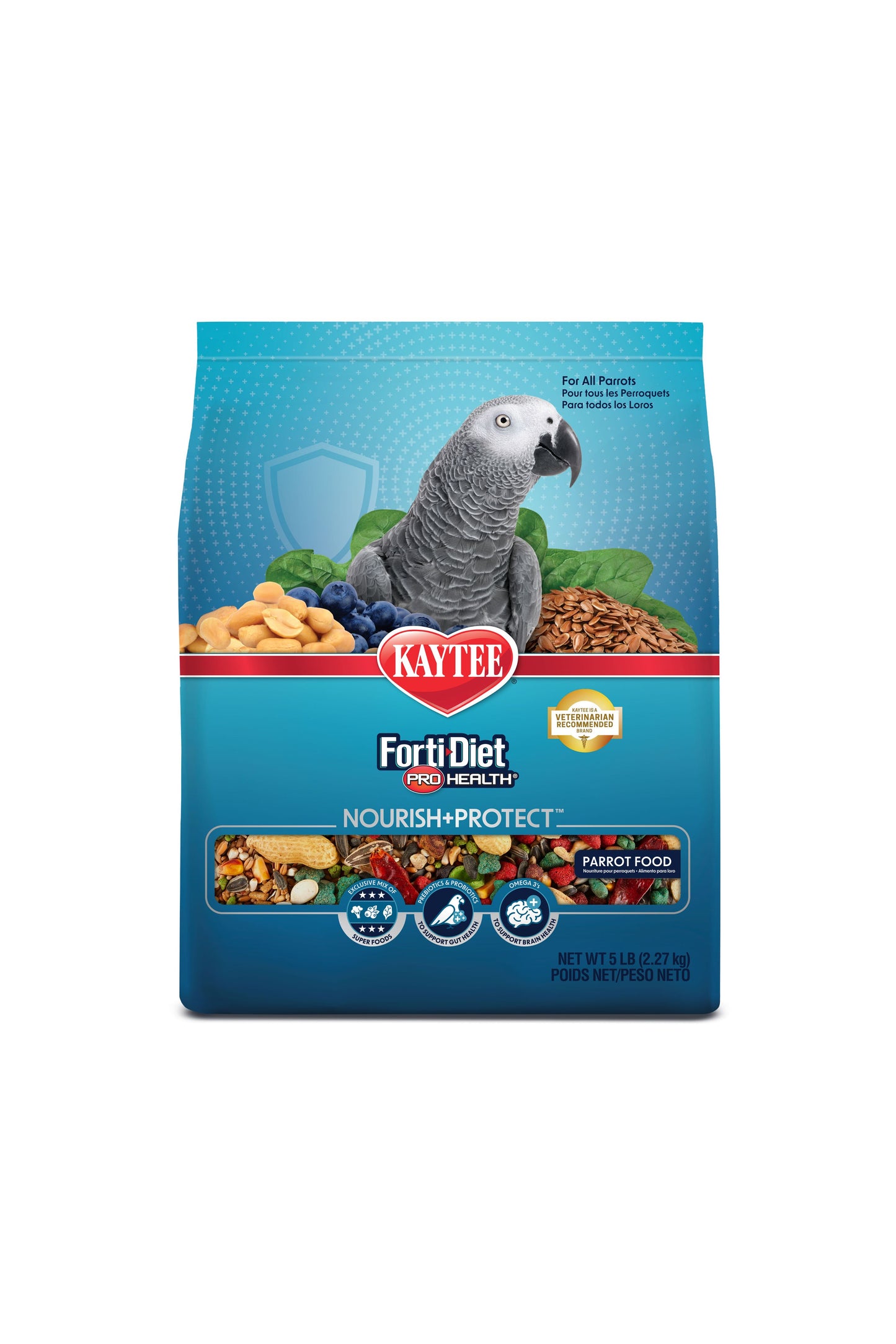 Kaytee FortiDiet Pro Health Nourish & Protect Parrot Food - 5 Lb.