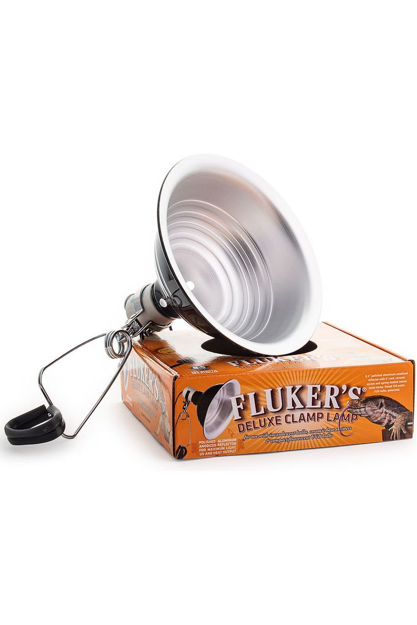 Fluker's Ceramic Clamp Lamp with Switch