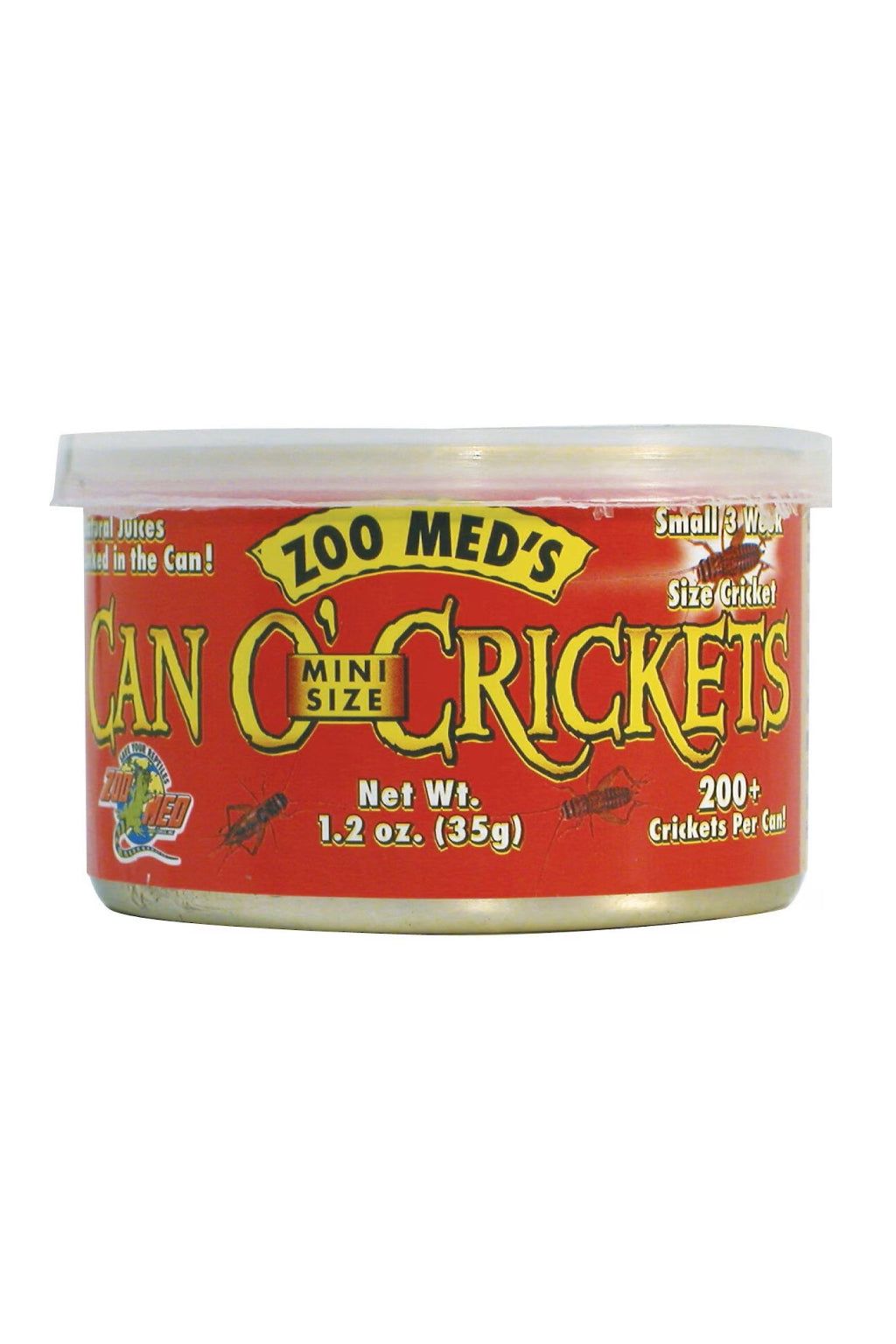Zoo Med Can O' Crickets - 1.2 oz.