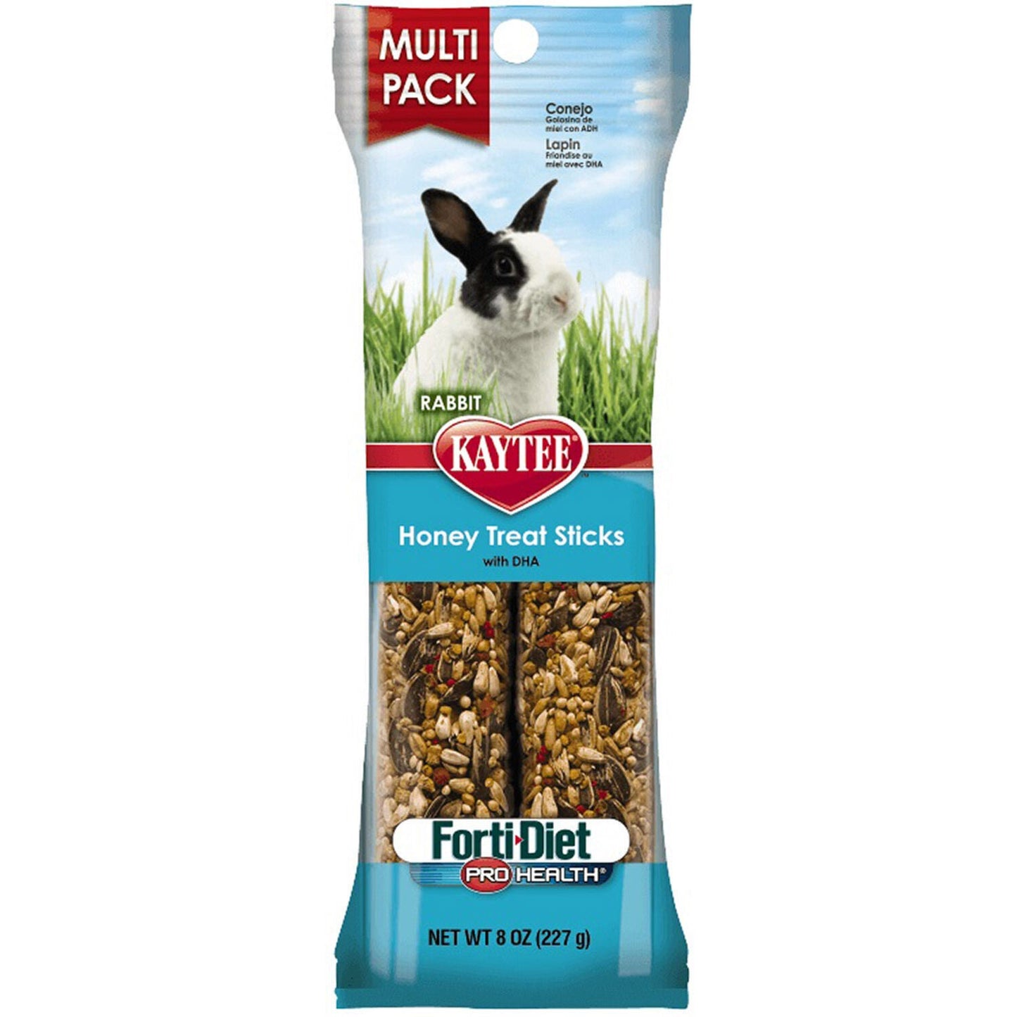 Kaytee Forti-Diet Pro Health Honey Treat Stick Rabbit - Multi Pack - 8 Oz.