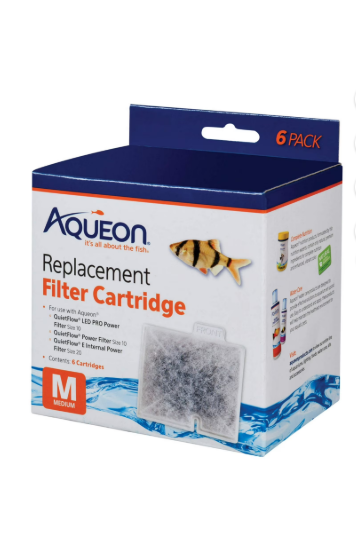 AQUEON -Replacement Filter Cartridges Medium - 6 pack