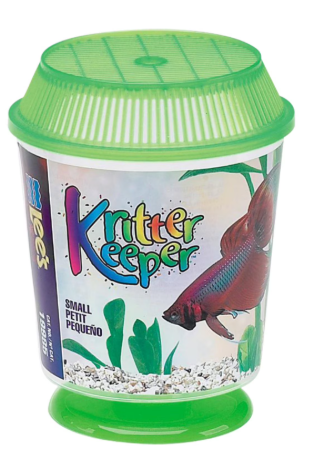 LEES Kritter Keeper Round for Fish, Insects or Crickets - Small
