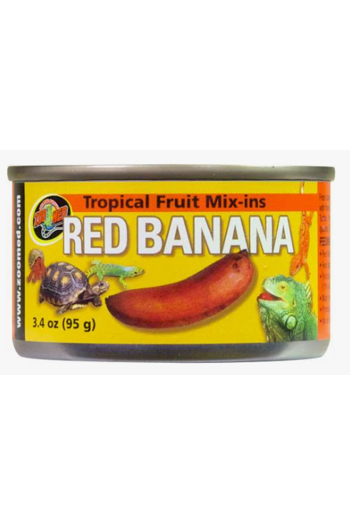 Zoo Med Tropical Fruit Mix-ins Red Banana Reptile Food - 3.4oz