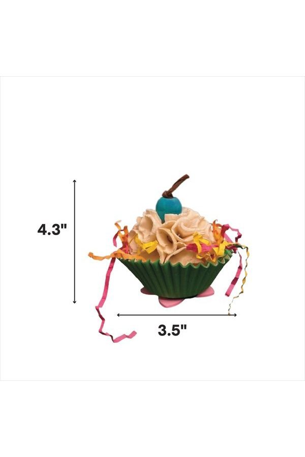 A&E Sweet Tweets Cupcake Bird Toy