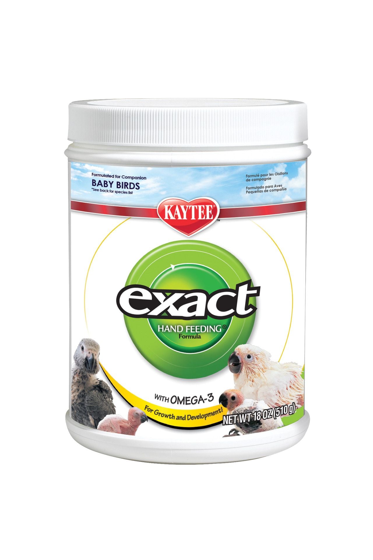 Kaytee Exact Hand Feeding Formula - Baby Bird Food - 18 Oz.