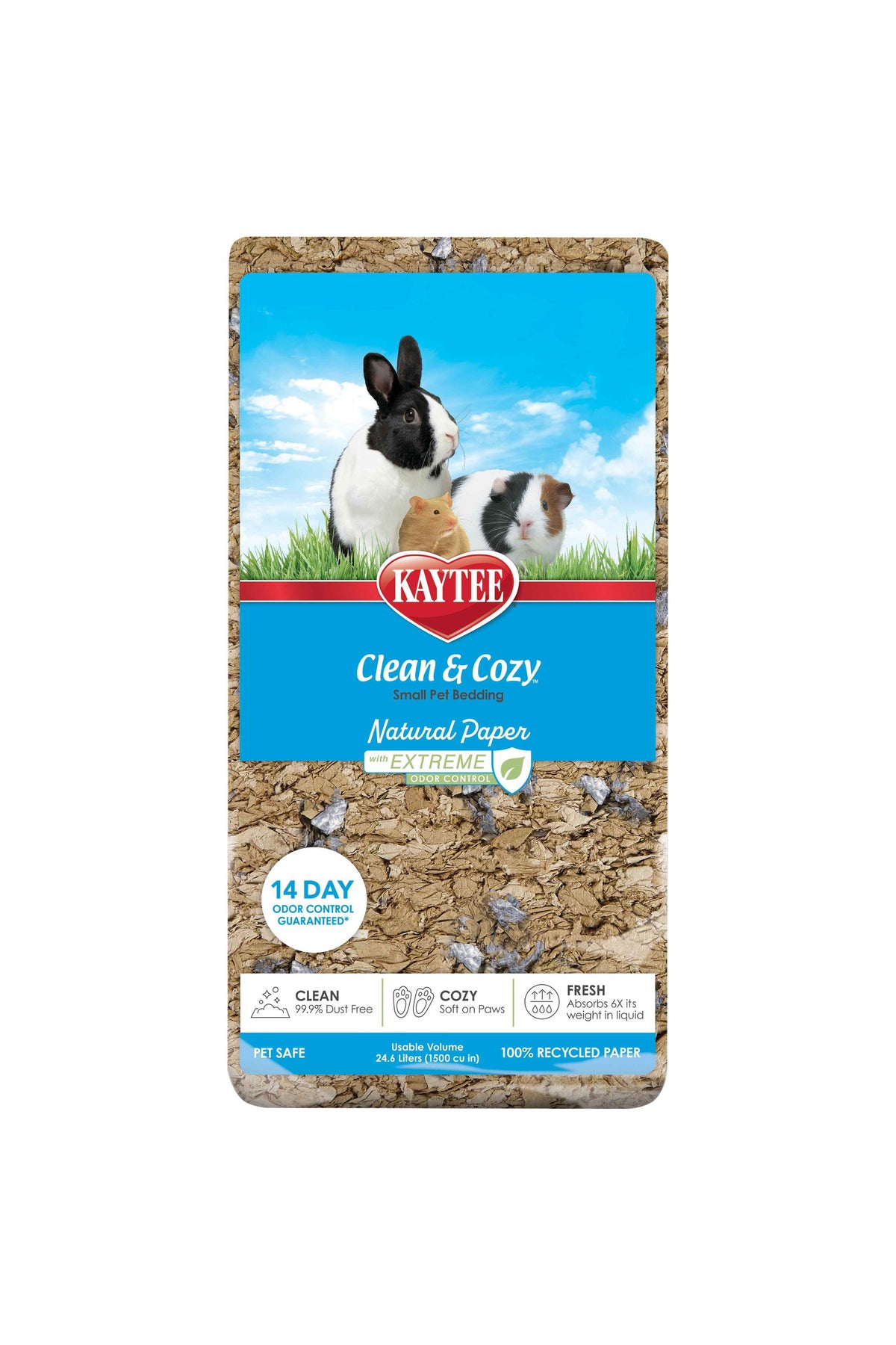 Kaytee Clean & Cozy Paper Small Animal Bedding - 24.6 L