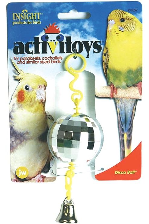 JW Activitoys Disco Ball Bird Toy