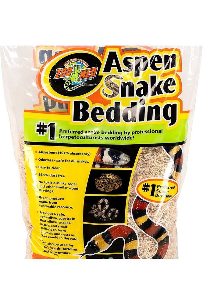 Zoo Med Aspen Snake Bedding - 8 Qt.