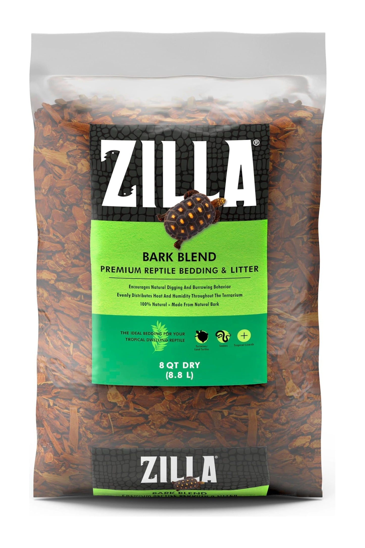Zilla Bark Blend Reptile Bedding & Litter - 8 Qt.