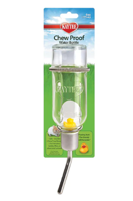 KAYTEE -Chew Proof Glass Water Bottle