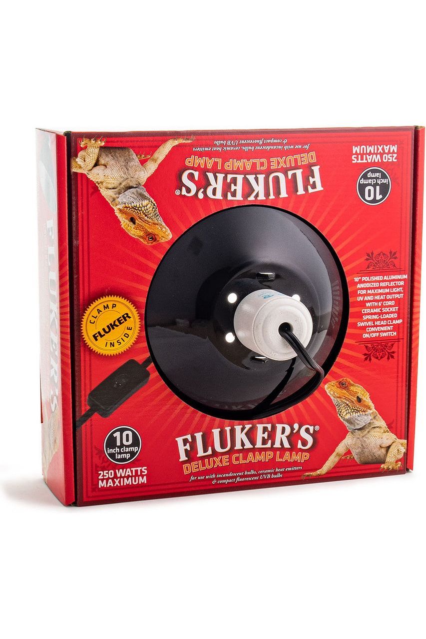 Fluker's Ceramic Clamp Lamp with Switch