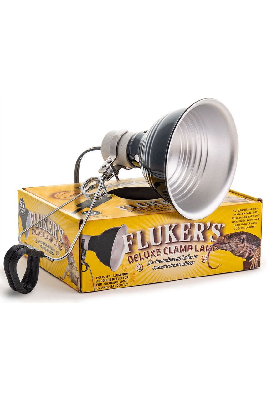 Fluker's Ceramic Clamp Lamp with Switch