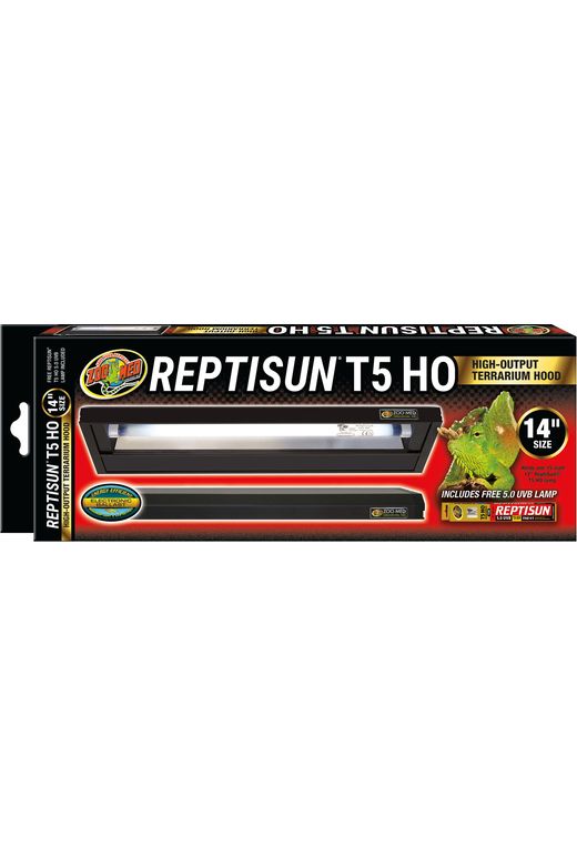 Zoo Med Reptisun T5 Linear UVB Terrarium Hood+Bulb Combo