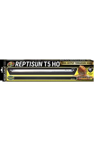 Zoo Med Reptisun T5 Linear UVB Terrarium Hood+Bulb Combo