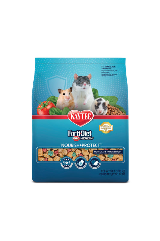 Kaytee Forti Diet Pro Health Nourish & Protect Mouse & Rat Food - 3 Lb.