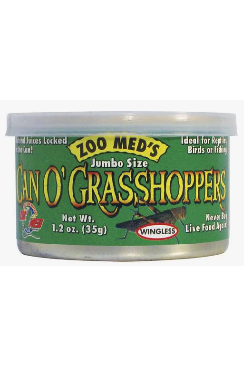 ZOO MED -Can O Grubs - Reptile Food - Grasshoppers