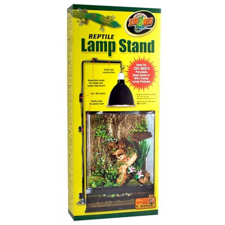 Zoo Med Reptile Lamp Stand - 20-100 Gallon - Black