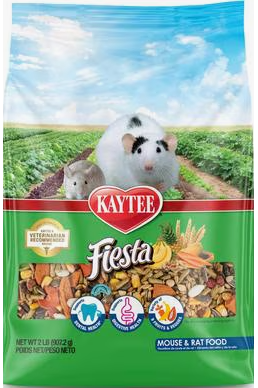 KAYTEE -Fiesta Gourmet Variety Diet Mouse & Rat Food, 2-lb bag